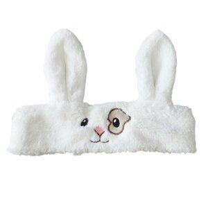 American Girl Wellie Wisher White Bunny Plush Ear Warmer Headband For Girls
